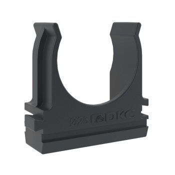 Крепёж-клипса для трубы d25мм чёрный DKC (100/600)