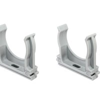 Крепёж-клипса для трубы D32мм серый TDM (50)