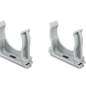 Крепёж-клипса для трубы D32мм серый TDM (50)