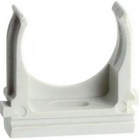 Крепёж-клипса для  трубы D32мм серый U-Plast (50)