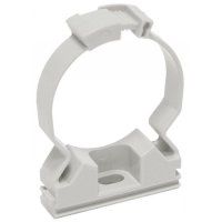 Крепёж-клипса для трубы D32мм серый фиксатор IEK (50)