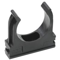 Крепеж-клипса для трубы D32мм черный IEK (50)