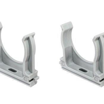 Крепёж-клипса для трубы D40мм серый TDM (30)