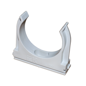 Крепёж-клипса для трубы D50мм серый IEK (25)