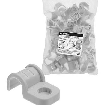 Крепёж-скоба для тубы D16мм серый прямой монтаж TDM (50/750)