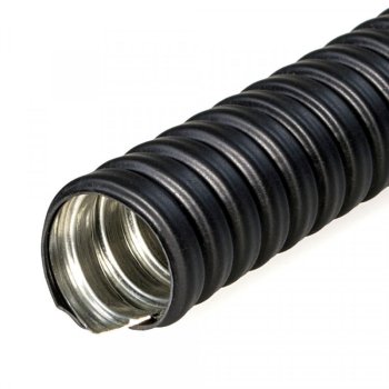 Металлорукав МРПИ НГ  25 в ПВХ черный ЗЭТА (50)
