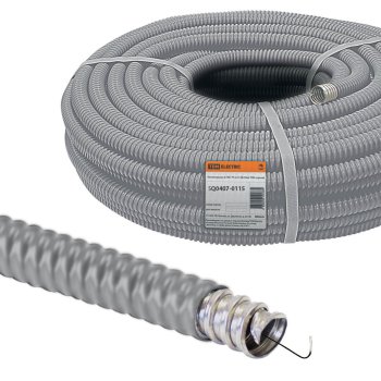 Металлорукав РЗ-Ц-П 20 серый с протяжкой TDM (25)