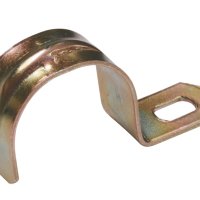 Скоба метал 1-лапковая d10-11мм IEK (100)