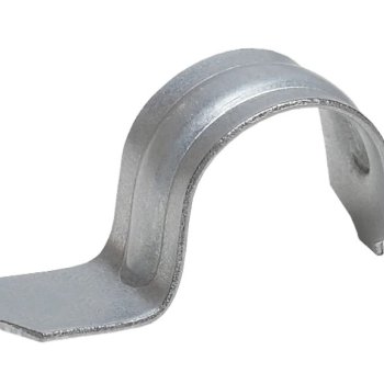 Скоба метал 1-лапковая d16-17мм ПОД ПИСТОЛЕТ U-Plast (100)