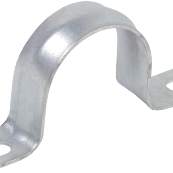 Скоба металлическая 2-лапковая d25-26мм IEK (100)