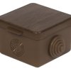 Коробка УПр []65*50 Дуб IP54 4 ввода (150)