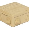 Коробка  УПр  65х65х50мм Сосна IP54 4 ввода сальники (150)