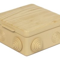 Коробка  УПр  65х65х50мм Сосна IP54 4 ввода сальники (150)