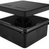 Коробкa [] 80х40мм IP67 8 вводов двухкомпонентная безгалоген прямой монтаж ЧЕРНЫЙ U-plast (100)