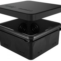 Коробкa [] 80х40мм IP67 8 вводов двухкомпонентная безгалоген прямой монтаж ЧЕРНЫЙ U-plast (100)