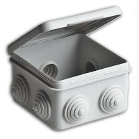 Коробкa Тусо 85x85x40мм IP54 7 вводов (105)