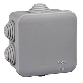 Коробкa Schneider Electric 85х85x40мм IP55 6 вводов (72)