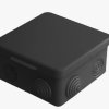 Коробкa []100х50мм IP54 8 вводов ЧЕРНАЯ U-Plast (60)