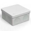 Коробкa []100х50мм IP66 8 вводов двухкомп безгалоген прямой монтаж серый Промрукав (66)