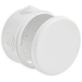 Коробкa ø80х50мм IP55 4 ввода белый Туcо (100)