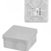 Коробка TDM 80х80х40мм IP66 8вводов двухкомпонентная прямой монтаж серый (120)