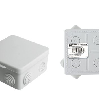 Коробка TDM 80х80х50мм IP54 7вводов штрихкод (100)