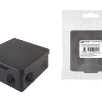 Коробка TDM  [] 80*50 черная IP54 7ввода штрих (32)