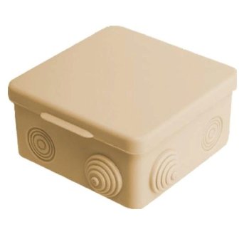 Коробка  TDM  []100*55 крем IP54 8ввода штрих (18)