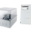Коробка TDM 240х195х165мм IP55 5ввода прозр.крышка штрихкод (4)