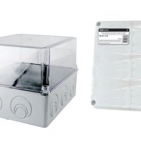 Коробка TDM 240х195х165мм IP55 5ввода прозр.крышка штрихкод (4)
