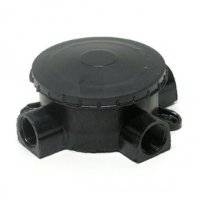 Коробка U-Plast ОП 3-х рожк. черная без фланца (150)