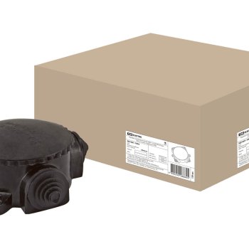 Коробка ОП 4-х рожк. карболит IP44 D72 TDM (10)