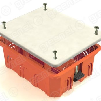 Коробка GE 120х92х45мм крышка лапки (98)