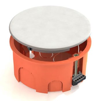 Коробка GE d80х40мм крышка лапки (175)