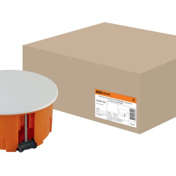 Коробкa TDM d80х40мм крышка лапки (175)