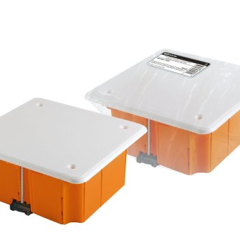 Коробкa TDM d 92х45мм крышка лапки штрихкод (126)