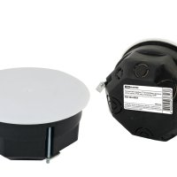 Коробкa TDM d103х50мм крышка метал. лапки штрихкод (60)