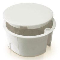 Коробка GE d80х40мм крышка белый (175)