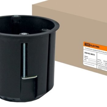 Подрозетник TDM d73*73 металлические лапки, саморезы (96)