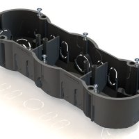 Подрозетник GE 212x70x45мм с саморезами (45)