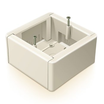 Подрозетник GE 88x88x44мм с саморезами (50)