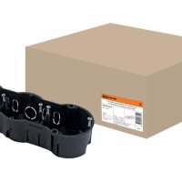 Подрозетник TDM 3-х местная 212х70х45 с саморезами штрихкод (45)