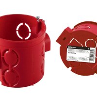 Подрозетник TDM d68*62 с саморезами стыковочные узлы штрихкод (200)