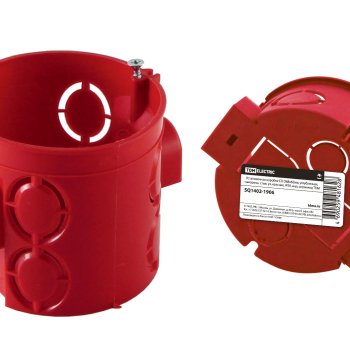 Подрозетник TDM d68*62 с саморезами стыковочные узлы штрихкод (200)