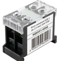 Блок зажимов  20А 2пар до 25мм² БЗД-2 TDM (20)