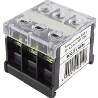 Блок зажимов  50А 3пар до 10мм² БЗД-3 TDM (8)