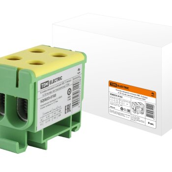 Клемма вводная 4ввода  6-50мм² желто-зеленый КВС TDM (8)
