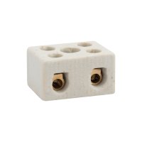 Клемма керамическая винтовая  10А 2.5-10мм² х2п  Rexant (100)