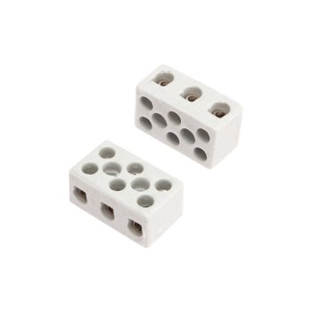 Колодка клеммная  10А 2.5-10мм² x3 керамика Rexant (84)