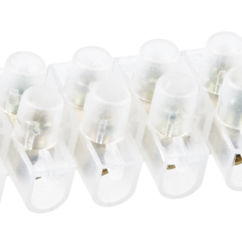 Колодка клеммная 10А 2,5-10мм² ЗВИ-10 белый Omnyx (10/500)